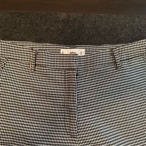 MNG Black and White Houndstooth Pants